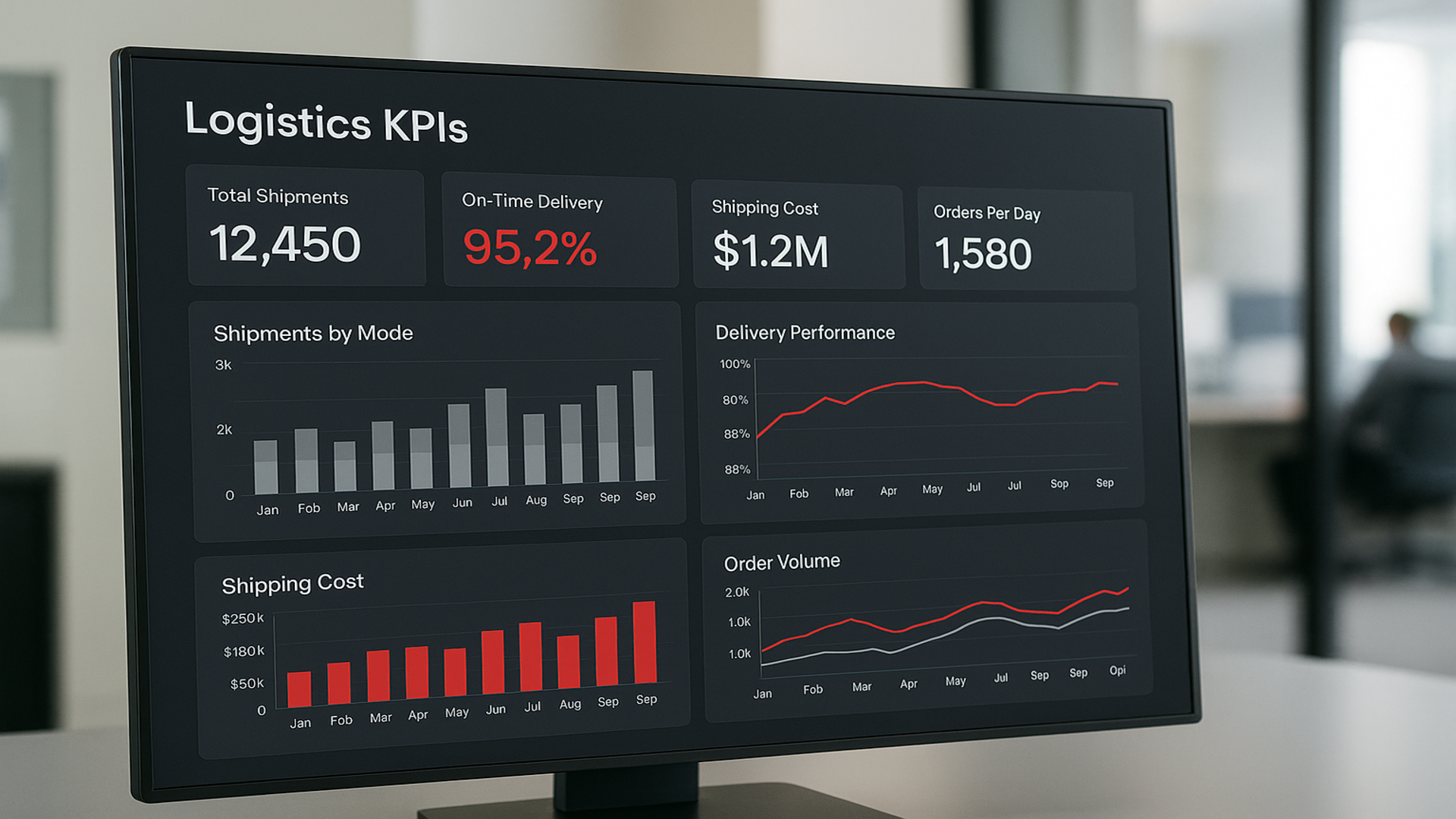 KPIs logísticos que importan: OTIF, tiempos y costos